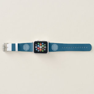 FLOWER OF LIFE - Sacred Geometry Symbol outline 2 Apple Watch Band