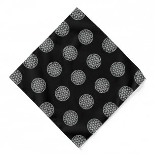 FLOWER OF LIFE - Sacred Geometry Symbol outline 2 Bandana