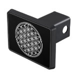 FLOWER OF LIFE - Sacred Geometry Symbol outline 2 Hitch Cover
