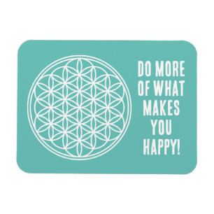FLOWER OF LIFE - Sacred Geometry Symbol outline 2 Magnet