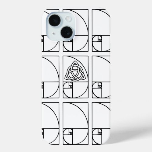 Flower of life sacred geometry triskelion iPhone 15 case