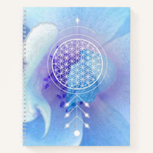 *~* Flower of Life Sacred Geometry Yoga Reiki Notebook
