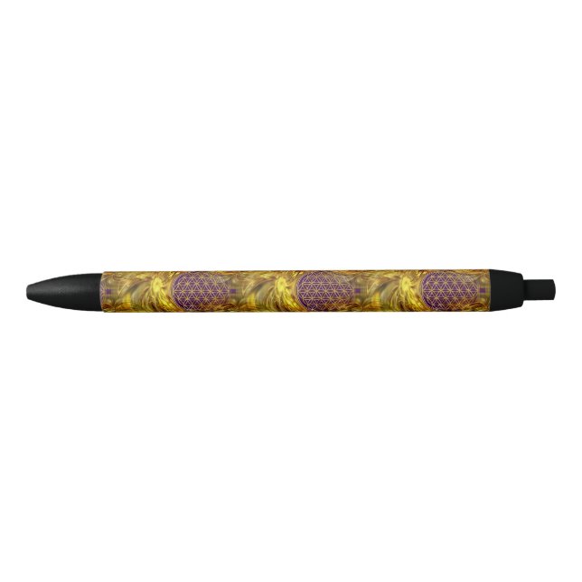 Flower Of Life - seamless pattern - gold shine Pen (Front)