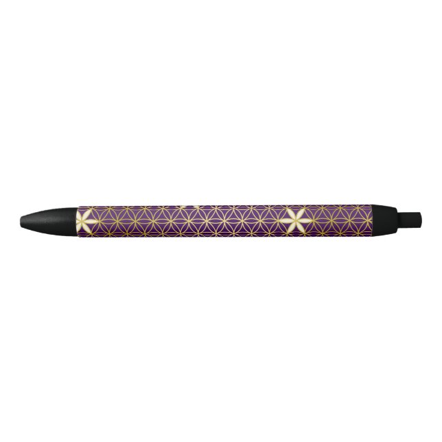 Flower Of Life - seamless pattern - golden Pen (Front)