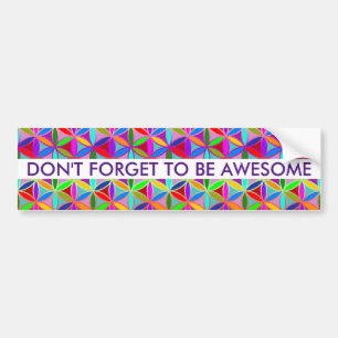 Flower of Life - seamless pattern - gradient color Bumper Sticker