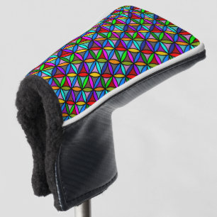 Flower of Life - seamless pattern - multi colored Golf Head Cover