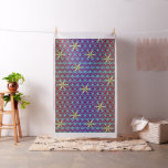 Flower Of Life - seamless pattern - red gold Fabric