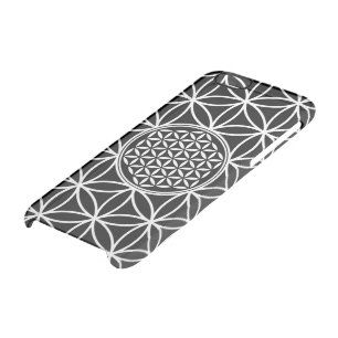 Flower of Life - seamless plain white + your backg Clear iPhone 6/6S Case