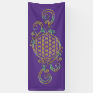 Flower Of Life - Spirals Ornaments 1 Banner