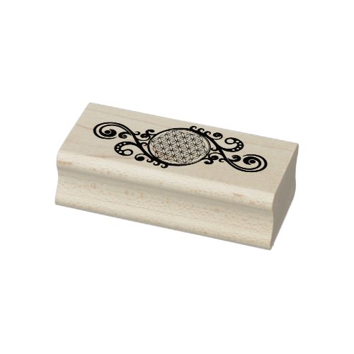 Flower Of Life _ Spirals Ornaments 1 Rubber Stamp