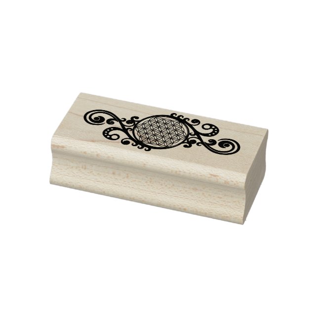 Flower Of Life - Spirals Ornaments 1 Rubber Stamp (Stamp)