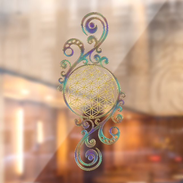 Flower Of Life - Spirals Ornaments 1 Window Cling (Sheet 2)