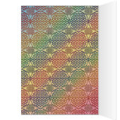 Flower of Life - stamp grunge pattern 1 Cards (Inside (Left))