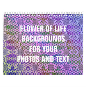 Flower of Life - stamp grunge pattern 3 Calendar
