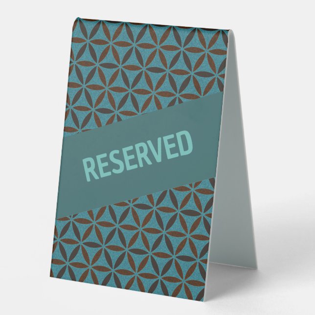 FLOWER OF LIFE - stamp pattern 2 Table Tent (Front)