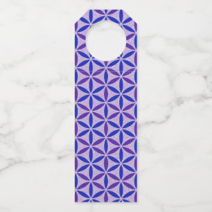 FLOWER OF LIFE - stamp pattern 4 Bottle Hanger Tag
