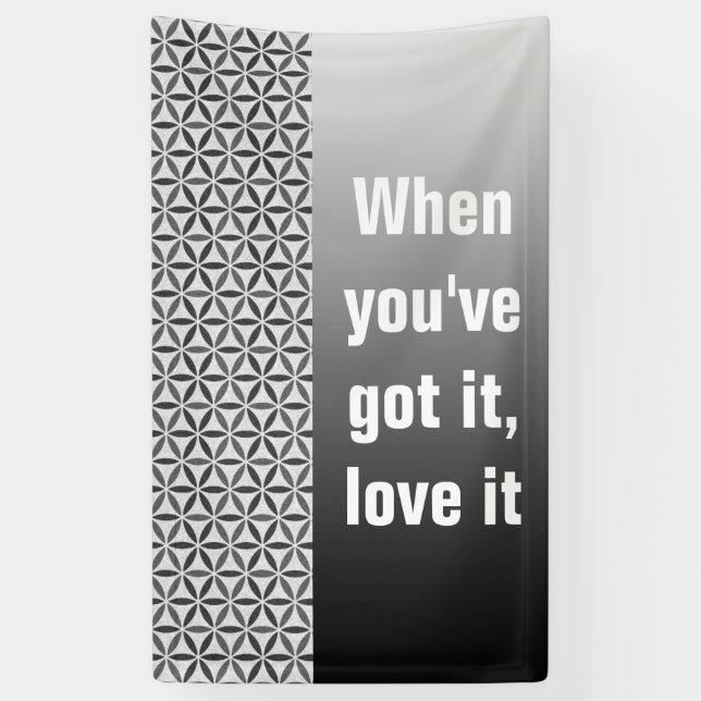 FLOWER OF LIFE - stamp pattern 5 Banner (Vertical)