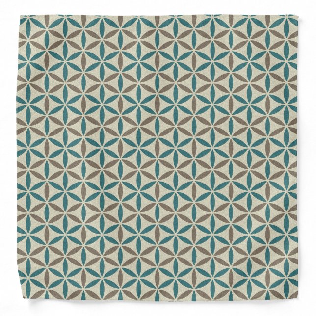 Flower of Life - stamp pattern - BG 1 Bandana (Front)