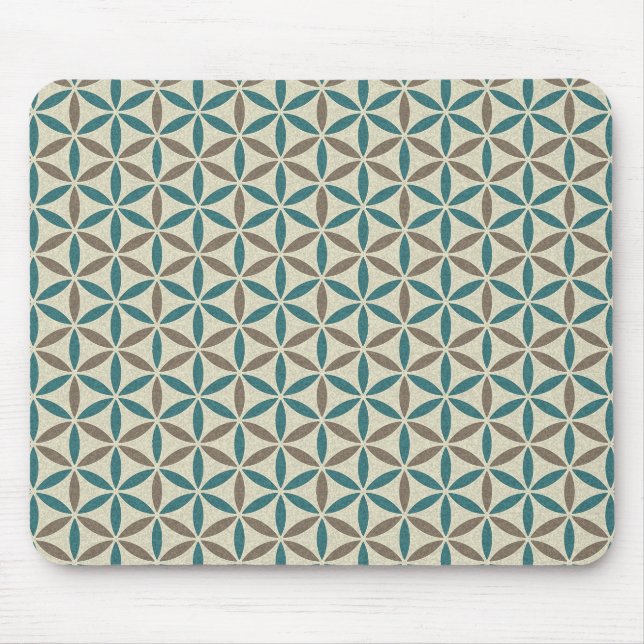 Flower of Life - stamp pattern - BG 1 Mouse Pad (Front)