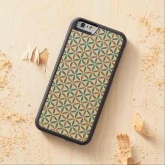 Flower of Life - stamp pattern - BG 1 Carved® Maple iPhone 6 Bumper