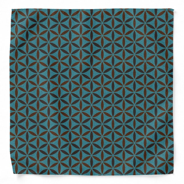 Flower of Life - stamp pattern - BG 2 Bandana (Front)