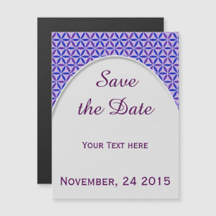 Flower of Life - stamp pattern IV + your ideas Magnetic Invitation