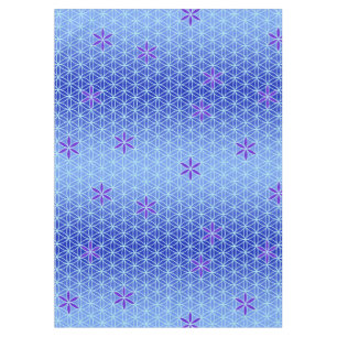Flower Of Life - stamp seamless pattern - blue Tablecloth
