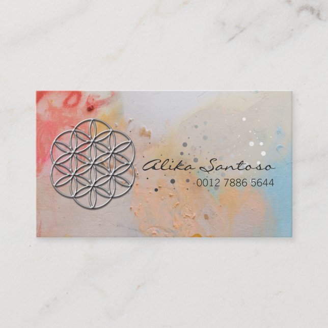 Flower of Life Standard Business Card (Front)