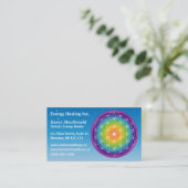 Flower of Life Starry Sky Business Card (Standing Front)
