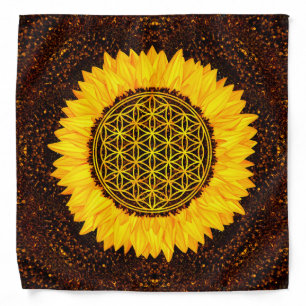 Flower of Life -Sunflower #2 Bandana