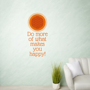 Flower Of Life - Sunny Spirograph Design 1 DIY Wall Decal