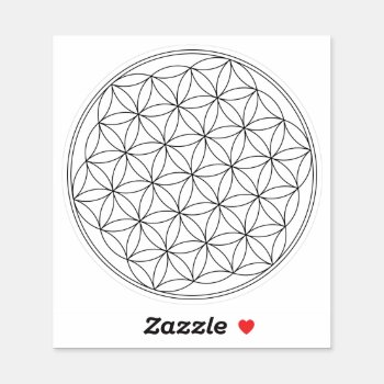 Flower Of Life Symbol Sticker by InnerEssenceArt at Zazzle