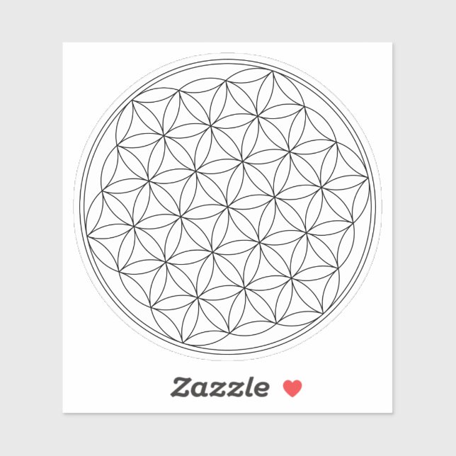 Flower of Life Symbol Sticker (Sheet)