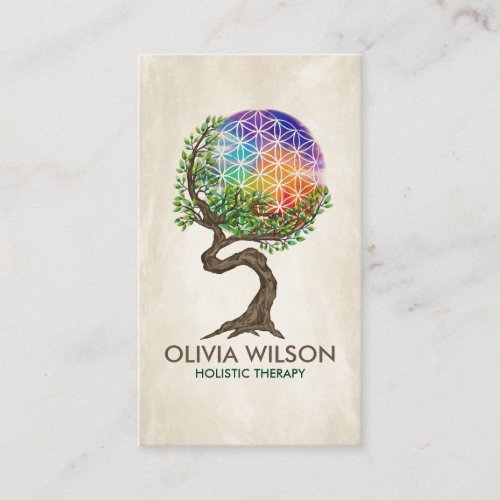 Flower of Life  _ Tree of life Business Card