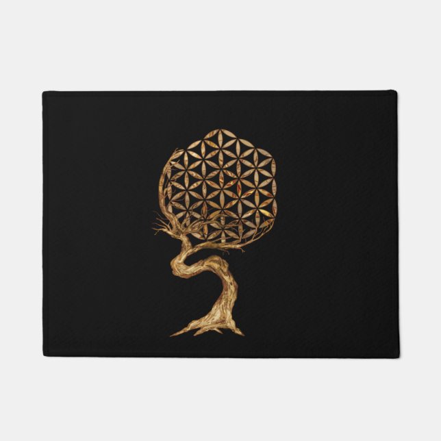Flower of Life - Tree of life Doormat (Front)