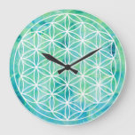 Flower of Life Turquoise 1702815 Wall Clock