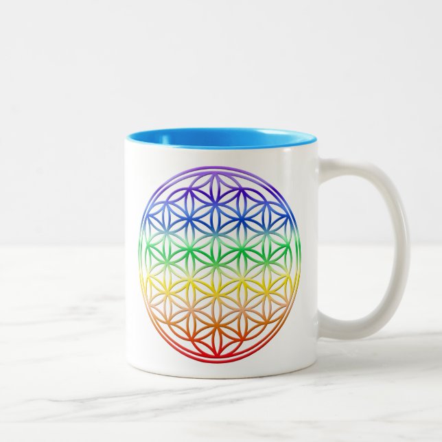 Flower of Life Two-Tone Mug (Right)