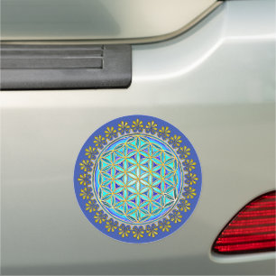 Flower Of Life - Vintage Blossom Ornaments 1 Car Magnet