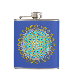 Flower Of Life - Vintage Blossom Ornaments 1 Flask