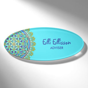 Flower Of Life - Vintage Blossom Ornaments 1 Name Tag