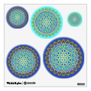 Flower Of Life - Vintage Blossom Ornaments 1 Wall Decal