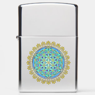 Flower Of Life - Vintage Blossom Ornaments 1 Zippo Lighter