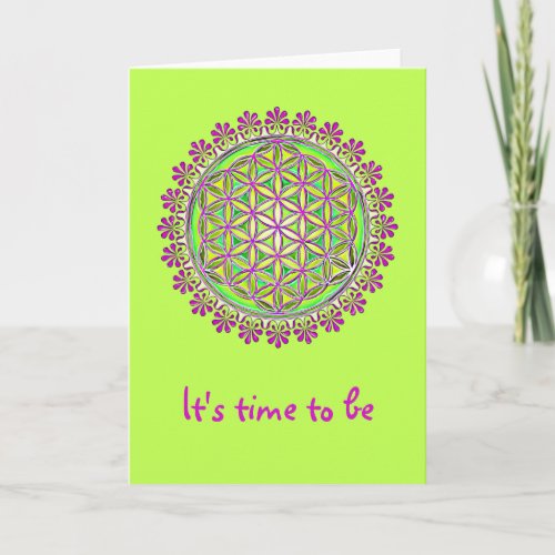 Flower Of Life _ Vintage Blossom Ornaments 2 Card