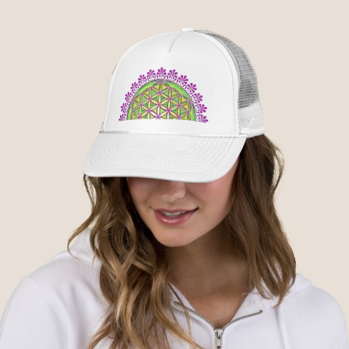 Flower Of Life _ Vintage Blossom Ornaments 2 Trucker Hat