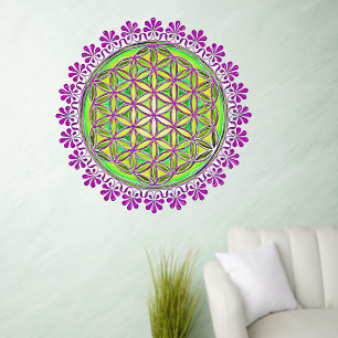 Flower Of Life - Vintage Blossom Ornaments 2 Wall Decal