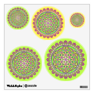 Flower Of Life - Vintage Blossom Ornaments 2 Wall Decal