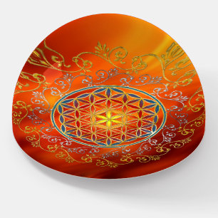 Flower Of Life - Vintage Ornaments Mandala 1 Paperweight
