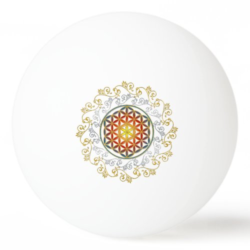 Flower Of Life - Vintage Ornaments Mandala 1 Ping Pong Ball