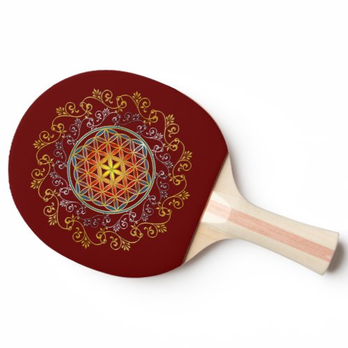Flower Of Life - Vintage Ornaments Mandala 1 Ping Pong Paddle