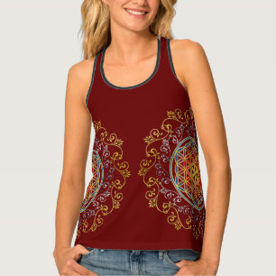 Flower Of Life - Vintage Ornaments Mandala 1 Tank Top